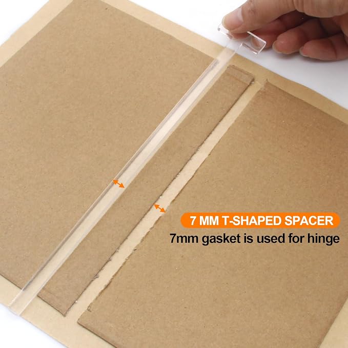 KIBEH 4 Pack Book Cover Guide, Transparent Acrylic Book Binding Kits, Bookbinding Cover Tool for Album, Journal, Planner, Making Book Covers