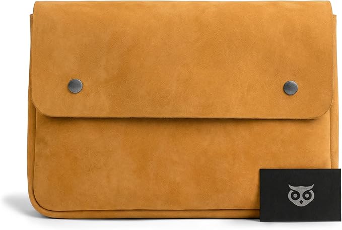 Hide & Drink, Vintage Folder Document Holder, File Case, A5 Binder, Envelope Portfolio, Full Grain Leather, Handmade, Old Tobacco