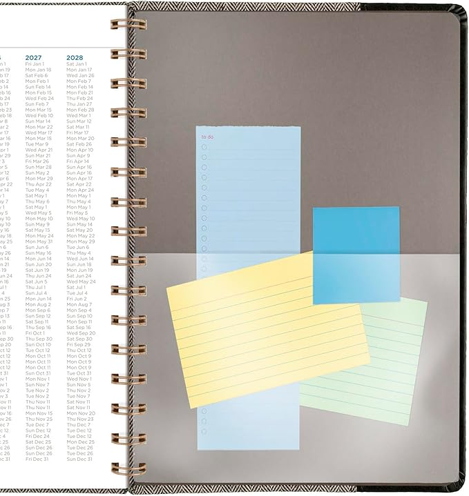 AT-A-GLANCE 2025 Planner, Weekly & Monthly, 5-1/2" x 8-1/2", Small, Signature, Black (YP2000525)