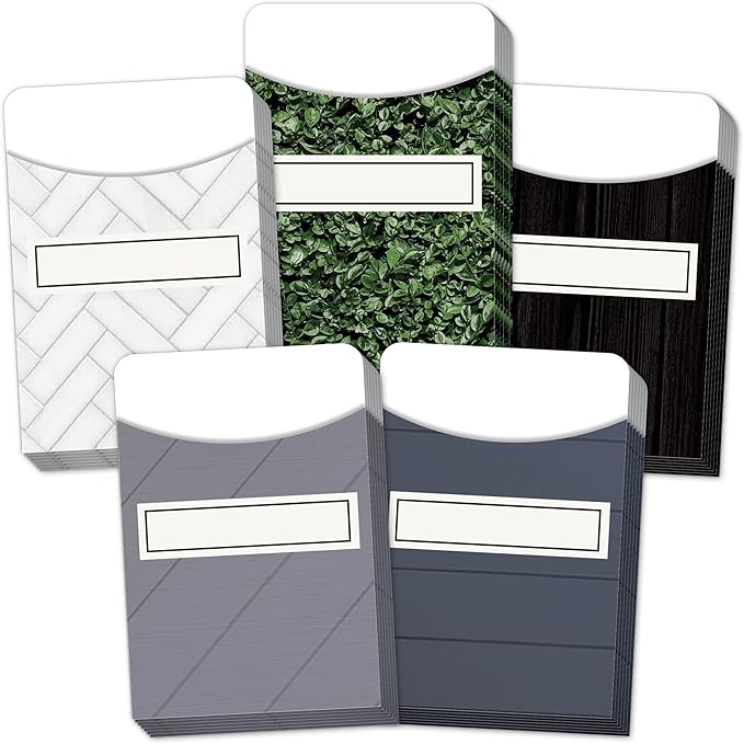 Teacher Created Resources Modern Farmhouse Library Pockets - Multi-Pack