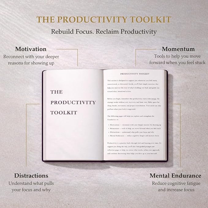 The Advanced Productivity Planner – Undated Daily, Weekly & Monthly Planning System with Time Blocking, Goal Setting & Habit Tracking. Toolkit to Maximize Focus and Take Control of Your Time | A5