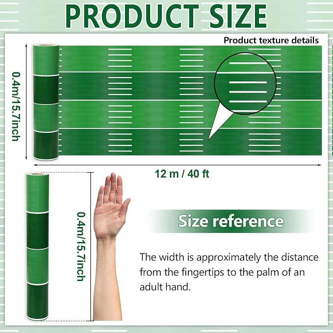 Football Bulletin Board Roll Reusable Waterproof Erasable Sport Theme Non-Woven Fabric Bulletin Board Roll Background Poster for Game Day Party Home Classroom Decor Wrapping DIY Crafts 15.7" x 40ft