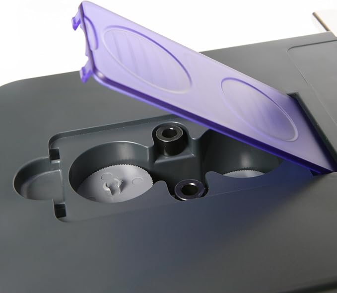 Rapesco PF220AP1 Heavy Duty Hole Punch - P2200, 150-sheet Capacity - Black/Purple