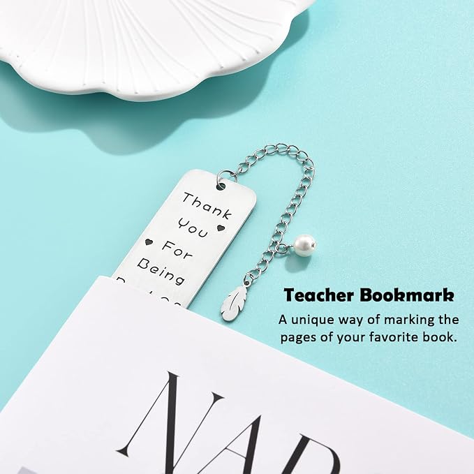 Teacher Gifts for Women Men, 2026 Teacher Graduation Gifts - Thank You for Being Part of My Story Appreciation Metal Bookmark Birthday Christmas Retirement Teacher Gifts from Students