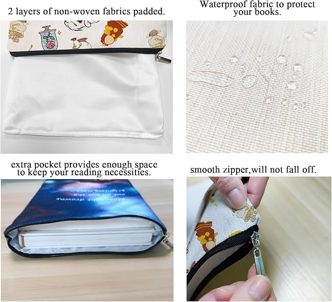 Princess Dreamy Book Sleeve, Beauty Inspired Book Sleeve, Fairytale Lover Gift A Tale as Old as Time Gift Book Cover, Paperback Book Cover with Zipper6JB036