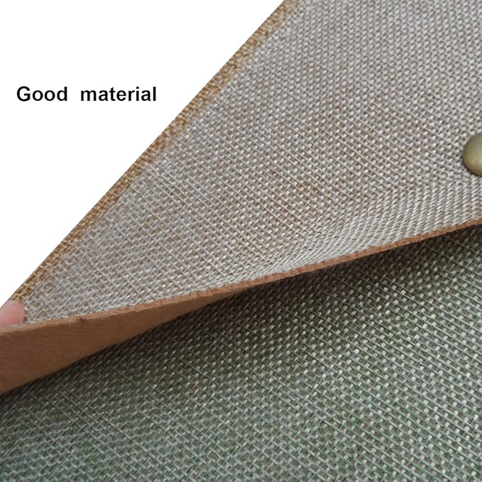 Durable A4 File Folder Document Holder Portfolio Envelope Felt Folder Case with Snap Closure Set of 2 Green