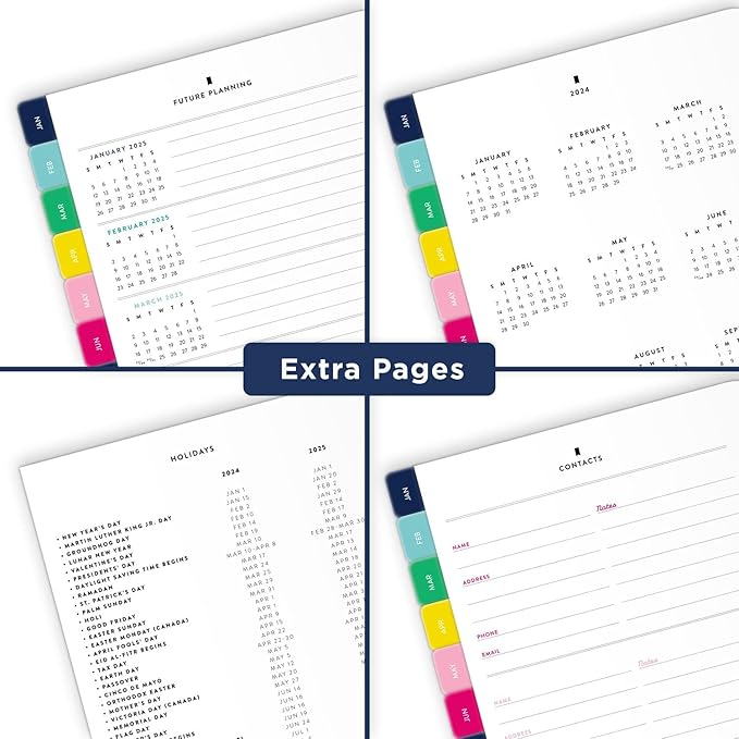 AT-A-GLANCE Simplified by Emily Ley 2024 Daily Refill Set, 5-1/2" x 8-1/2", Desk Size, One Page Per Day Refill (EL100-4311-24)