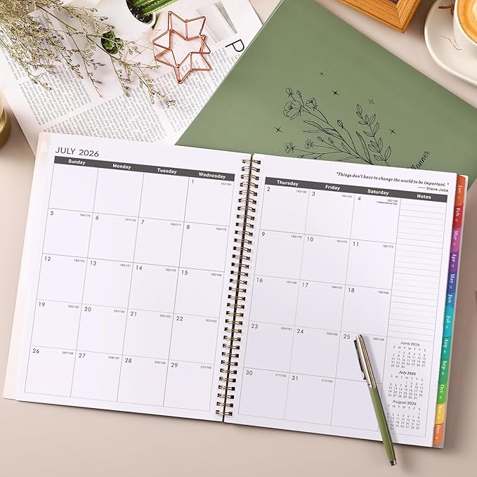 2026-2029 Planner - Monthly Planner 2026-2029, from July 2026 to December 2029, 8.5" x 11", 3 Years Calendar with Monthly Tabs and Back Pocket, Perfect for Organize