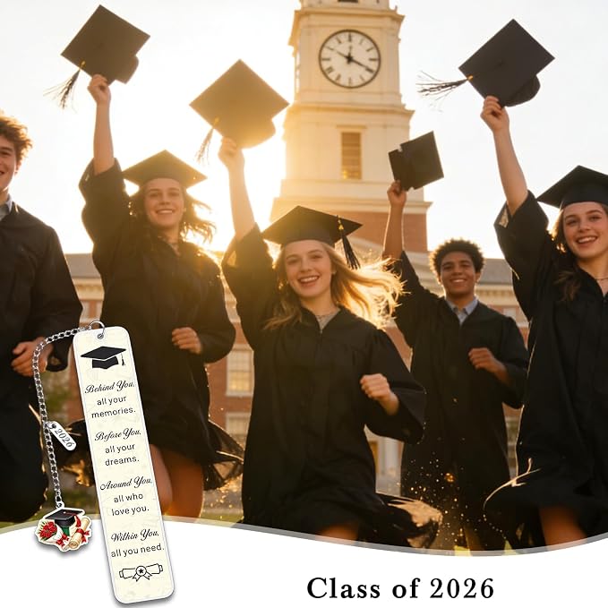 Senior Gifts for Girls 2026 College Graduation Gifts for Her Class of 2026 Gifts for High School Senior Graduation Gifts for Her Him Graduation Bookmarks for Girls Daughter College Student Essentials