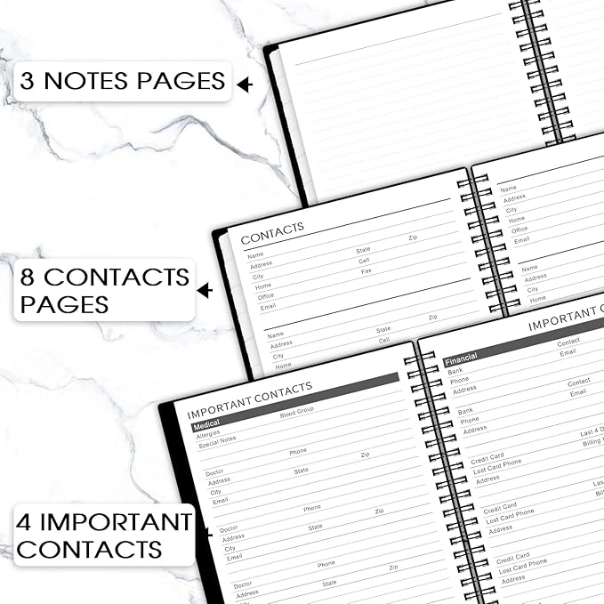 2026-2029 Monthly Planner/Calendar - 3 Year Monthly Planner 2026-2029, Jul. 2026 - Jun. 2029, 6.3" x 8.4", monthly planner with Spiral Bound, Notes Pages, 36-Month Tabs, Inner Pocket, 3 Year Calendar