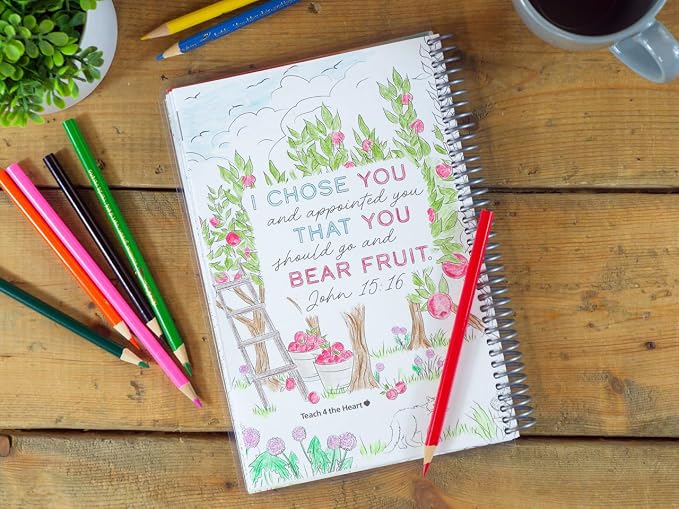 Pray & Plan Christian Teacher Planner | 2026-27 Mini Version | Daily Weekly Monthly Organizer | 6" x 9"