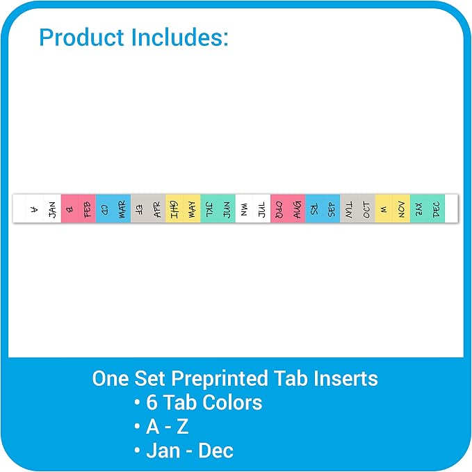 C-Line 13-Pocket Poly Expanding File, 10 x 5 Inches, Junior Size for Receipts and Checks, Includes Tabs, 1 File, Color May Vary (58710) (Pack of 12)
