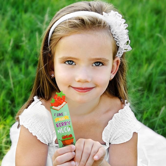 Eersida 180 Pieces Scratch and Sniff Scented Bookmarks Kids Fruit Food Theme Sayings Bookmarks Sayings Assorted Cute Scented Gifts for Students Teens Food Lovers, 10 Styles