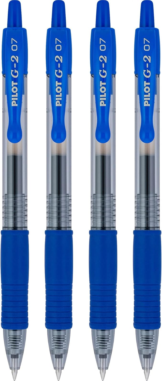 PILOT G2 Premium Gel Roller Pens,Fine Point 0.7 mm,Blue Ink Pens Fine Point,- Ideal for School,Journaling,and Office Writing,4 Count (Pack of 2)
