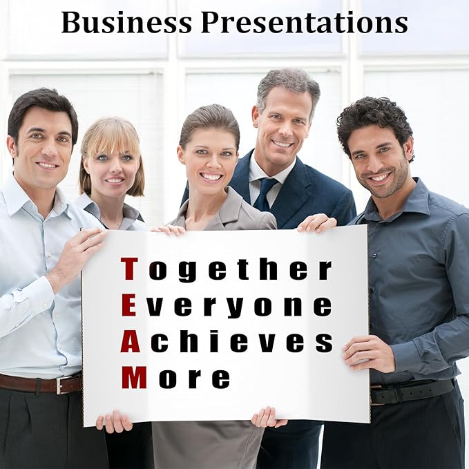 Ndsox 6 Pack 26" x 16" White Trifold Poster Board Medium Size Corrugated Tri Fold Project Poster Boards Science Fair Display Posterboards for Business Presentations, Event Displays, Art Exhibitions