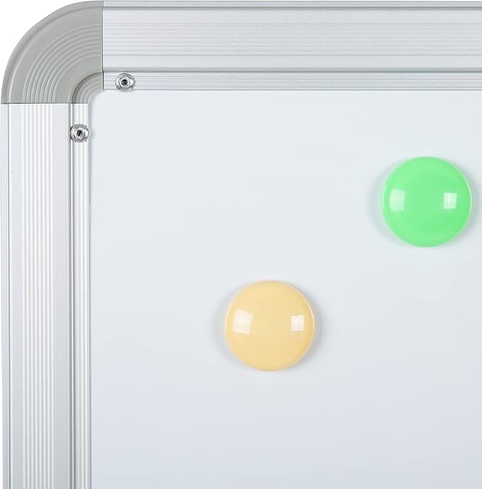 Flash Furniture HERCULES Series 53"W x 62.5"H Double-Sided Mobile White Board with Pen Tray