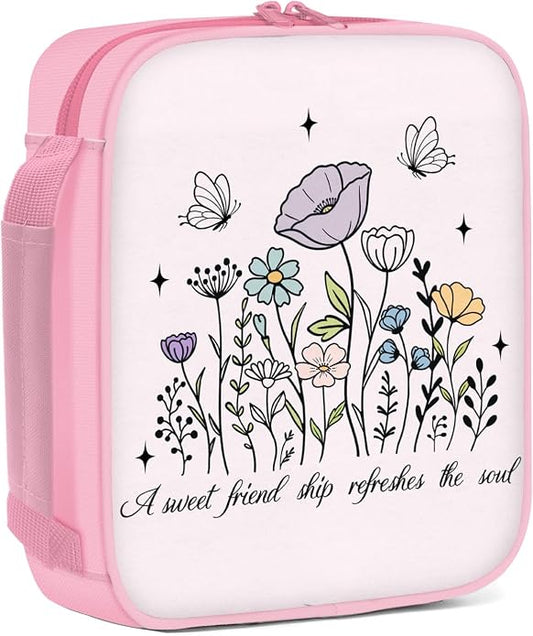 Bible Cover for Women, Bible Holder, Bible Cover With Handles, Bible Carrying Case, Bible Bags With Zipper and Pockets