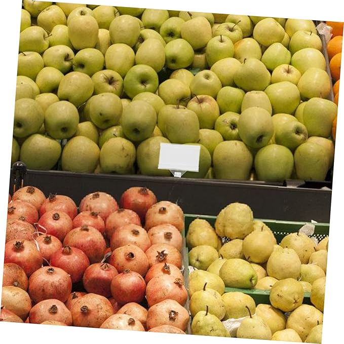 40pcs Plastic Hanging Shelf Label Holders Price Tags for Supermarkets Easy to Install Hook-style Design for Efficient Pricing Display