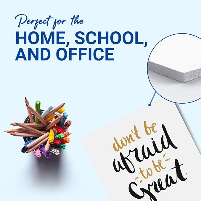 Royal Brites Premium White Foam Board 20” x 30” - Sturdy & Lightweight 3/16" Thick - Ideal for Art, Work Presentations & School Projects - 20 Sheets - Large Foam Board for Display & Crafting