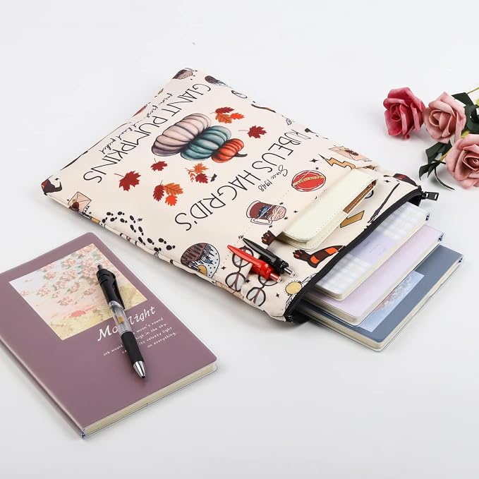 BLUPARK H Inspired Book Sleeve Gifts Book Covers for Paperbacks Movie Merch Bookish Gift (HP Giant pumpkins bs)