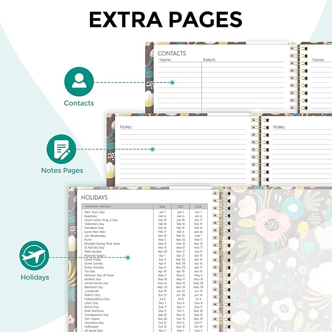 Planner 2026, 8.5" x 11" Monthly & Weekly Planner with Tabs, JAN - DEC 2026, Goal Setting & Time Management Organizer for Professionals & Students