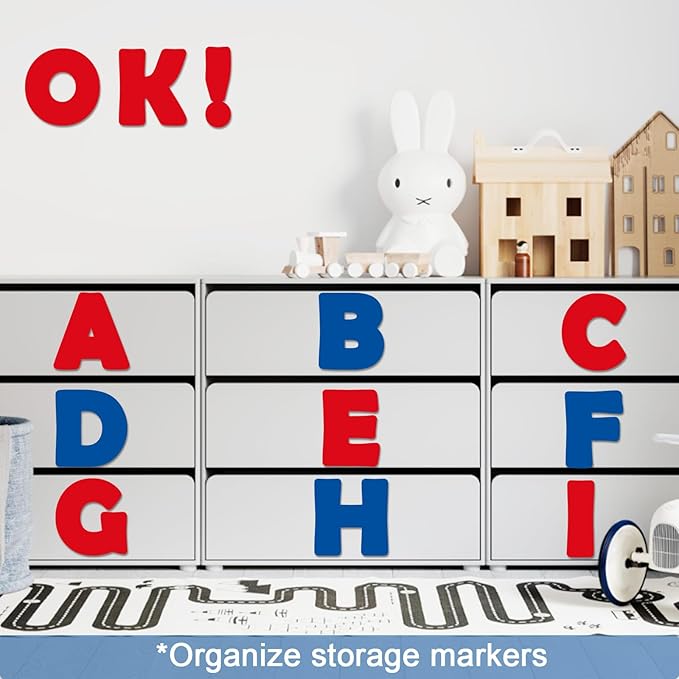 150 PCS Large 6" Bulletin Board Letters Set, 4th of July Classroom Alphabet Cutout Letter for Memorial Day Bulletin Board Display Home School, A Great Helper to Inspire Students' Learning Interest