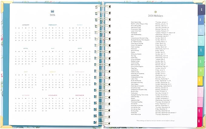 Simplified 2026 12-Month Spiral Weekly Planner — Faraway Land — January 2026 - December 2026, Calendar Year Organizer with Stickers, Pockets, and Keepsake Box