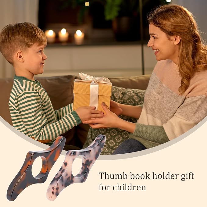 Book Page Holder,Handmade Thumb Book Page Holder Resin Book Holders for Reading Hands Free Book Opener Holder Book Accessories Gifts for Readers, Reading Gifts for Bookworm Book Lovers Literary