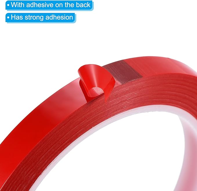 PATIKIL 3/8" Whiteboard Tape, 6 Pack Thin Dry Erase Tape for Graphic Chart Marking DIY Art, Red