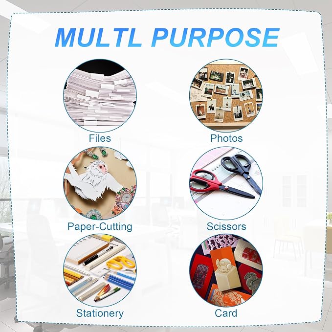 4 Pack A4 Paper Storage Box, A4 Document Case for 8.5" x 11" Letter Paper, Scrapbook Storage Box, File Portable Project Case for Magazine,Envelopes(Inner Size 12.2 x 8.9 x 0.7 in)