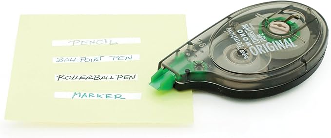 Tombow 68720 MONO Original Correction Tape,. Easy To Use Applicator for Instant Corrections,White,10 Count (Pack of 8)