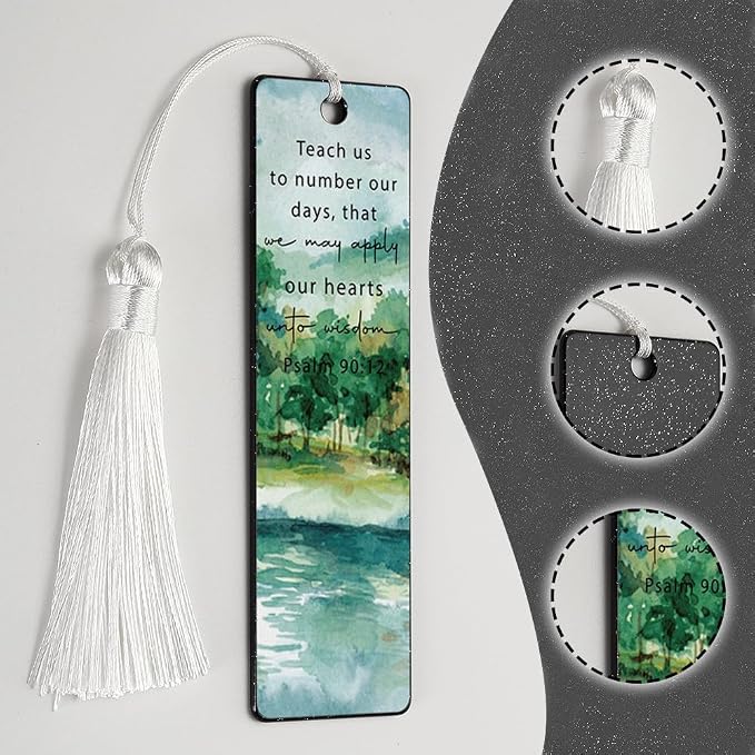 Christian Wisdom - Seeking Bookmark, Inspirational Gift for Believers, Uplifting Gift for Spiritual Readers, Spiritual Bookish Present, Unique Scripture Design Bookmark, WCB78