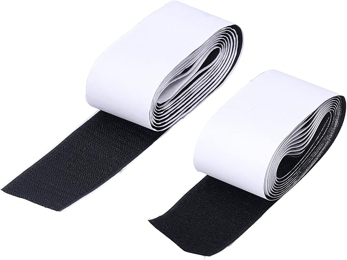 Guitar Effect Pedal Mounting Tape Strong Adhesive Nylon Tape Secure Fastening for Guitar Pedal Board 5cm x 2meters Rough Hook Surface (Hair + Gradient Surface)