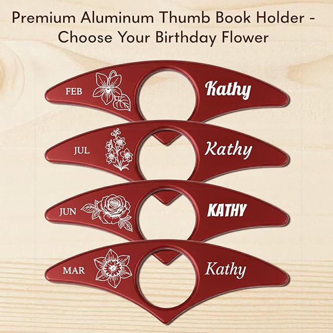 Custom Book Page Holder, Thumb Book Page Holder, Personalized Page Holder for Reading, Gifts for Book Lovers Teachers Appreciation Gifts on Birthday