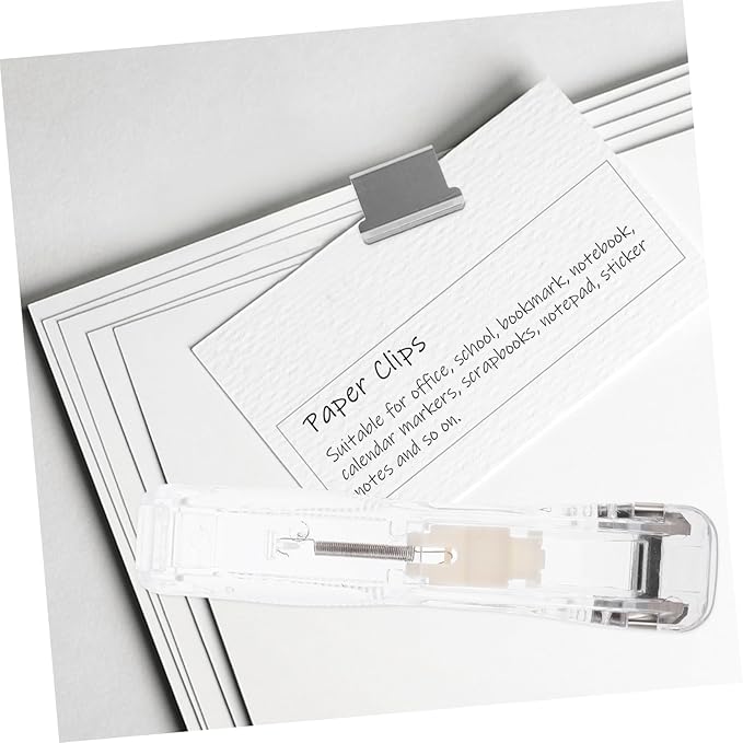 Operitacx 4sets Reusable Office Paper Stapler Paper Clip Stapler Desk Supplies Binding Material