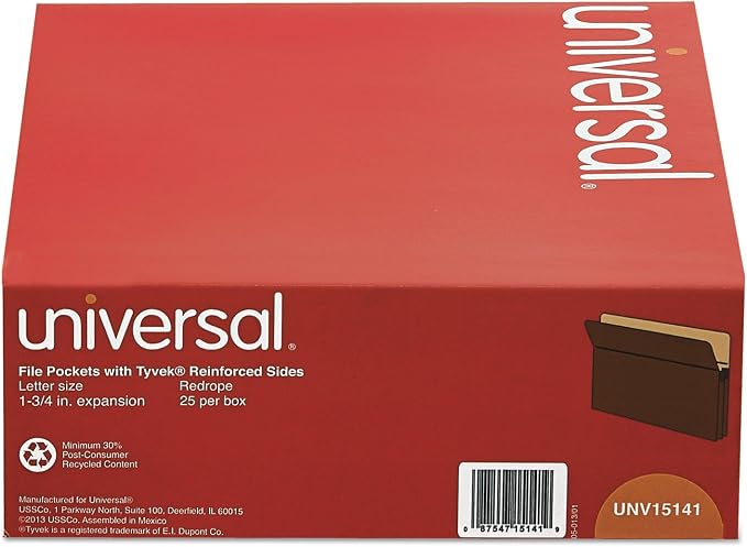 UNV15141 - Universal 1 3/4 Inch Expanding File Pockets