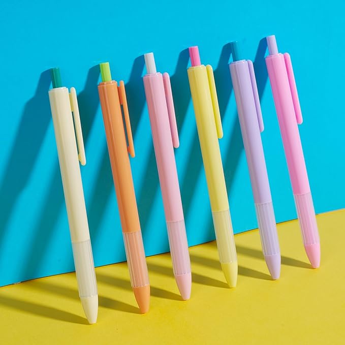 12pcs 1.0mm Blue Ink Pens, Smooth Writing Ballpoint & Semi Gel Pens, Soft Silicone Grip Gel Ink Pens, Office School Supplies, Desk Accessories, Personalized Gifts for Men, Dozen Box
