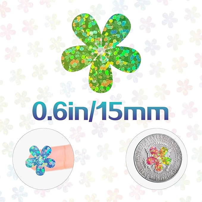 2808pcs Flowers Stickers for Kids Reward,0.6"Rainbow Flowers Stickers,for School,Classroom,Student,and Teacher Supplies,Behavior Reward Charts
