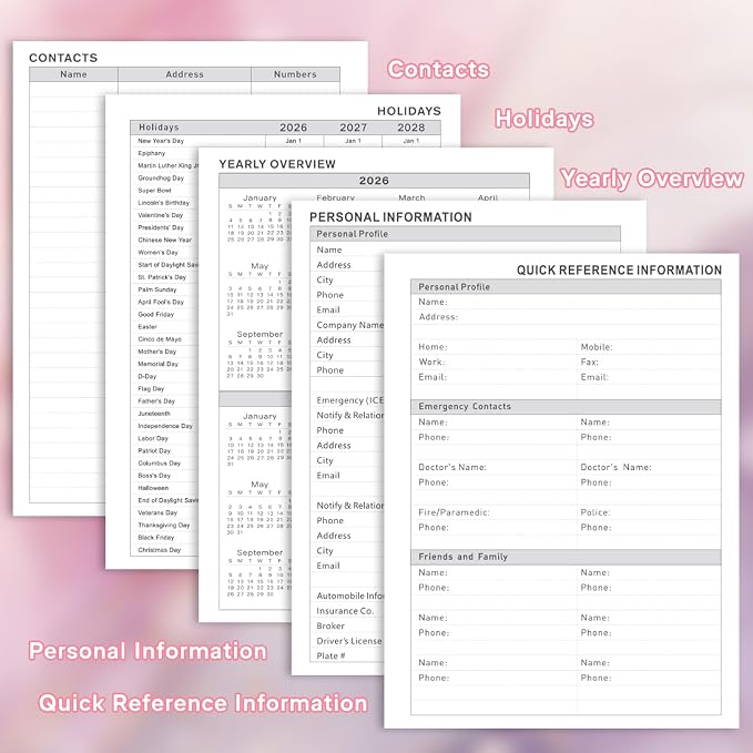 Planner 2026-2027, Weekly and Monthly Academic Planner, Jul 2026 - Jul 2027, 8.5"x11" Large Hardcover Daily Planner Calendar with Tabs for Women, Year Planning Agenda for Teacher and Student (Marble pattern)