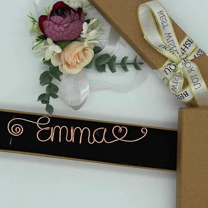 Personalized Wire Name Bookmark Custom Bookmark Unique Name with Heart Ideal Gift for Bookworm and Book Lover Teacher Father Husband Gift Anniversary Booklovers