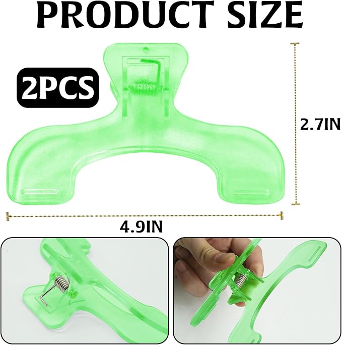 2Pcs Page Holders for Reading, Multifunctional Portable Book Clip Holders Practical Transparent Book Reading Accessories, Book Page Holders for Home School Office Books Magzines Notebook Supplies