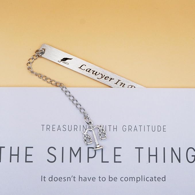 Law School Supplies Lawyer Gifts for Women Men Attorney Bookmark for Future Lawyer to Be Graduation Back to School Lawyers Students Judges Friends Birthday Christmas Valentine's Day Fathers Day Gift