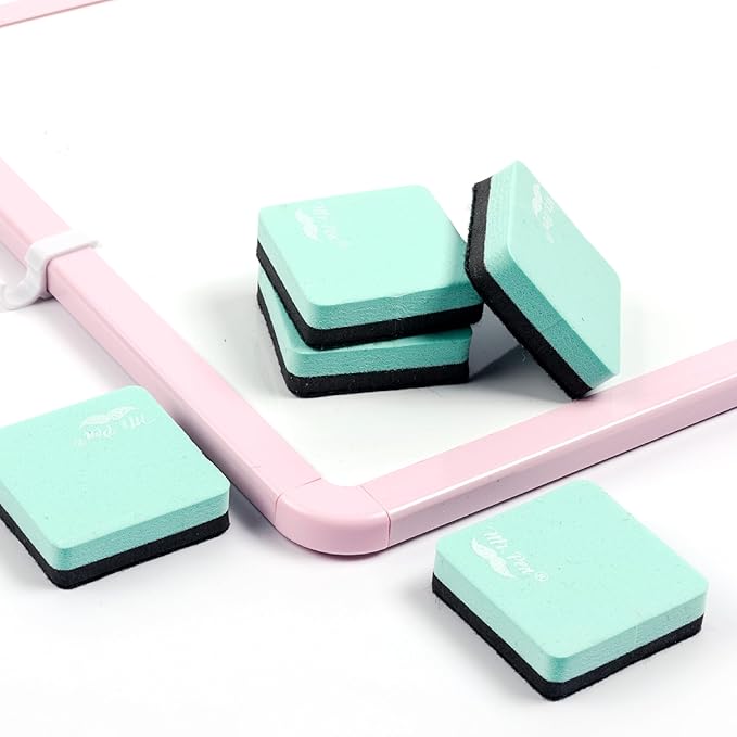 Mr. Pen- Mini Magnetic Dry Erase Erasers, 2" x 2", 24 Pack, Green, Small Magnetic Whiteboard Dry Erase Erasers Bulk for Kids, Teachers, Students and Classroom Supplies