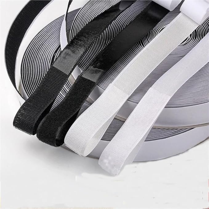 10M 20/50mm Sticker Tape Self-adhesive Hook and Loop Adhesive Fixing Household Window Screens and Door Curtains ﻿
