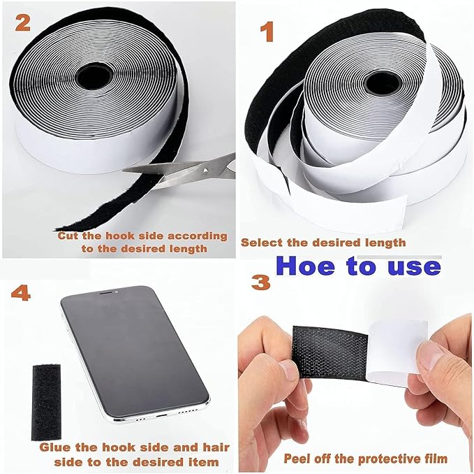 Double Sided Tape 1 inch X 16 Feet Self-Adhesive Heavy Duty Strips Backed Fastener Powerful Strips with Adhesive for Home School Crafts