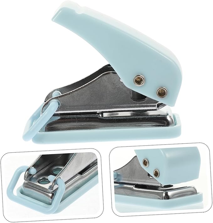 Tofficu Portable Stapler with Unique Design Compact Office Supply for Home School Daily Use Lightweight Mini Stapler Blue Adults
