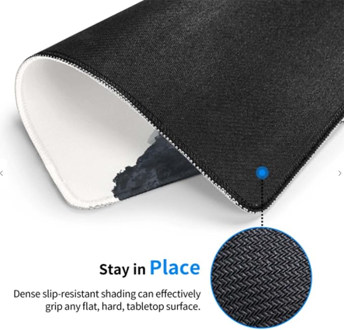 Voltique Mouse Pad Small Desk Mat, Landscape Computer Mousepad with Stitched Edges Non-Slip, Keyboard Mouse Pad for Desktop Office Desk Accessories