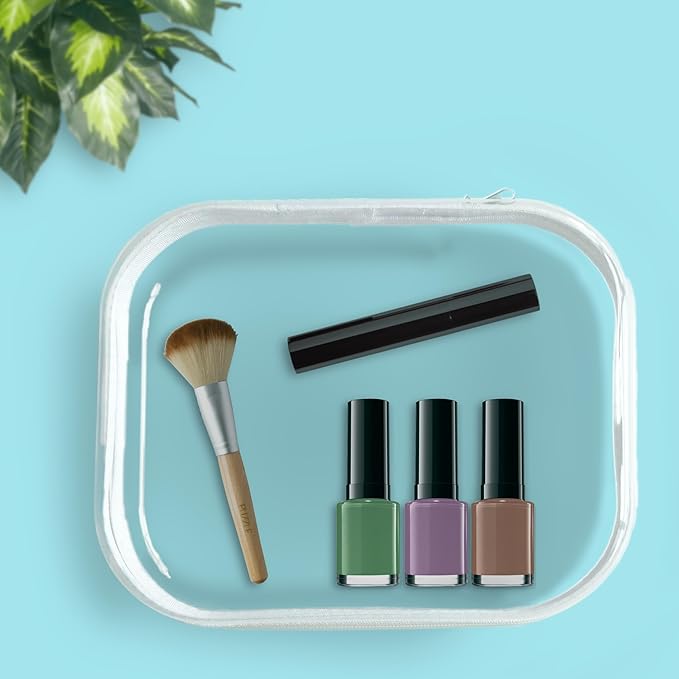Clear Hard Shell Storage Case Set with Zipper, Transparent Organizer Box with Lid, Hard-Sided Pencil and Supply Containers, transparent cases for office or assorted tasks, large clear zippered pouch