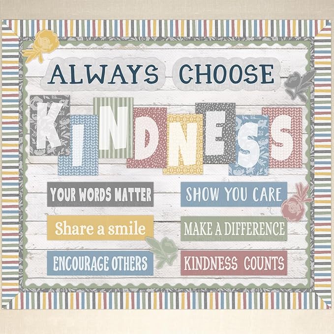 Teacher Created Resources Classroom Cottage Always Choose Kindness Bulletin Board (TCR7172)
