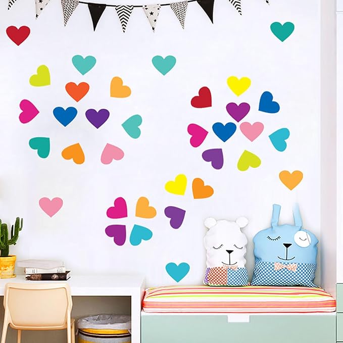 4500Pcs Small Heart Stickers for Student Reward, 20 Sheets 1/2" Tiny Love Shape Incentive Decal for School Gifts, Classroom Teacher Prizes，Student DIY Arts Crafts